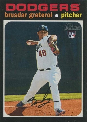 #601b Brusdar Graterol - Los Angeles Dodgers - 2020 Topps Heritage Baseball