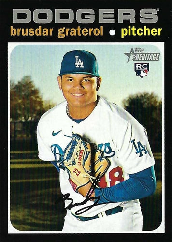 #601c Brusdar Graterol - Los Angeles Dodgers - 2020 Topps Heritage Baseball