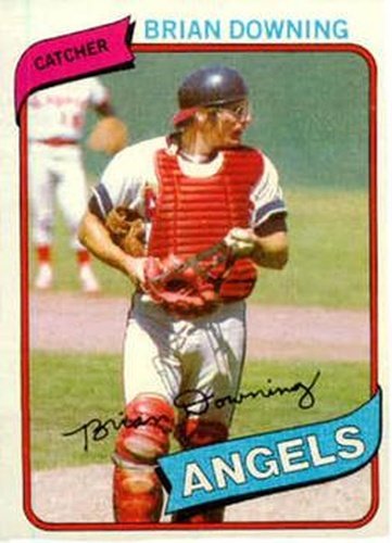 #602 Brian Downing - California Angels - 1980 Topps Baseball