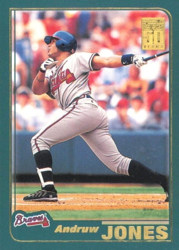 #602 Andruw Jones - Atlanta Braves - 2001 Topps Baseball