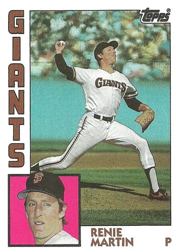 #603 Renie Martin - San Francisco Giants - 1984 Topps Baseball