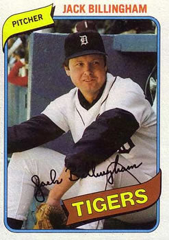 #603 Jack Billingham - Detroit Tigers - 1980 Topps Baseball