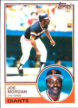 #603 Joe Morgan - San Francisco Giants - 1983 Topps Baseball