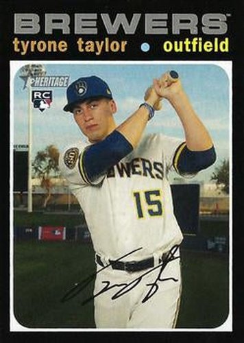 #603b Tyrone Taylor - Milwaukee Brewers - 2020 Topps Heritage Baseball