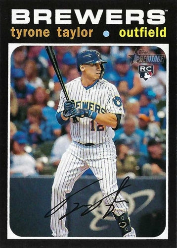 #603c Tyrone Taylor - Milwaukee Brewers - 2020 Topps Heritage Baseball