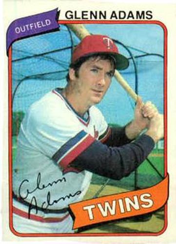 #604 Glenn Adams - Minnesota Twins - 1980 Topps Baseball