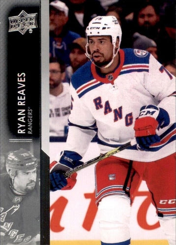 #605 Ryan Reaves - New York Rangers - 2021-22 Upper Deck Hockey