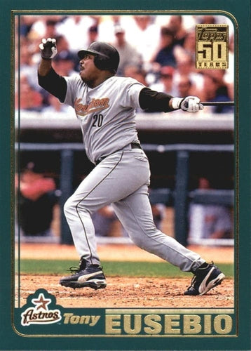 #605 Tony Eusebio - Houston Astros - 2001 Topps Baseball