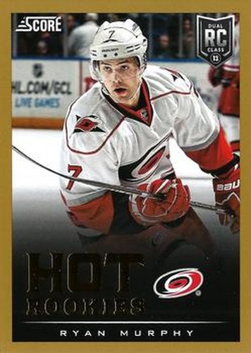 #605 Ryan Murphy - Carolina Hurricanes - 2013-14 Score - Gold Hockey
