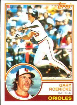 #605 Gary Roenicke - Baltimore Orioles - 1983 Topps Baseball