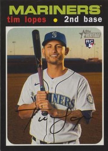 #606 Tim Lopes - Seattle Mariners - 2020 Topps Heritage Baseball