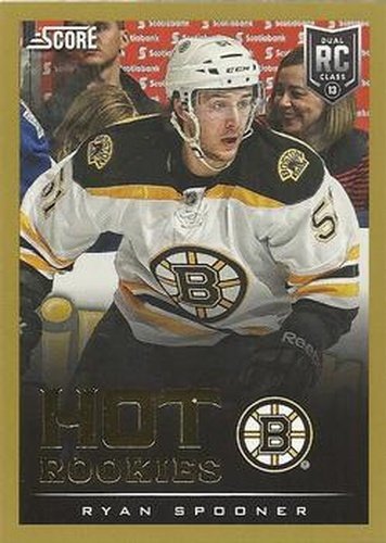 #607 Ryan Spooner - Boston Bruins - 2013-14 Score - Gold Hockey