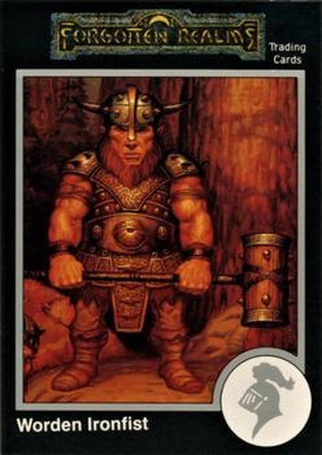 #607 Worden Ironfist - 1991 TSR Advanced Dungeons & Dragons - Silver