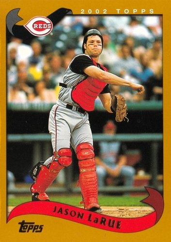 #607 Jason LaRue - Cincinnati Reds - 2002 Topps Baseball