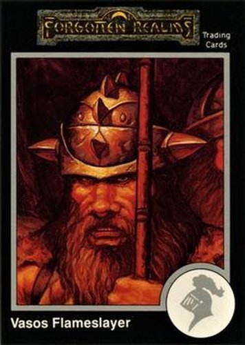 #608 Vasos Flameslayer - 1991 TSR Advanced Dungeons & Dragons - Silver