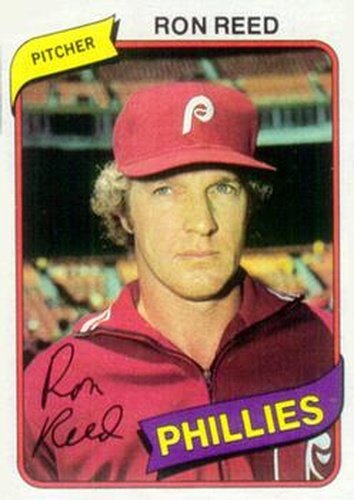 #609 Ron Reed - Philadelphia Phillies - 1980 Topps Baseball