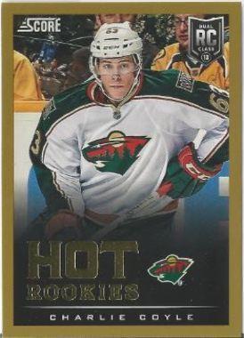 #609 Charlie Coyle - Minnesota Wild - 2013-14 Score - Gold Hockey