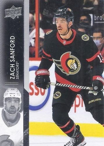 #609 Zach Sanford - Ottawa Senators - 2021-22 Upper Deck Hockey