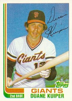 #60T Duane Kuiper - San Francisco Giants - 1982 Topps Traded Baseball
