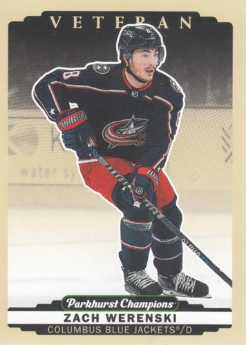 #60 Zach Werenski - Columbus Blue Jackets - 2022-23 Parkhurst Champions Hockey