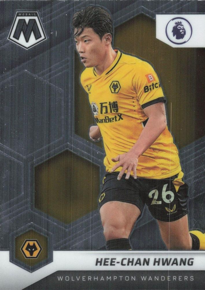 #60 Hee-chan Hwang - Wolverhampton Wanderers - 2021-22 Panini Mosaic Premier League Soccer