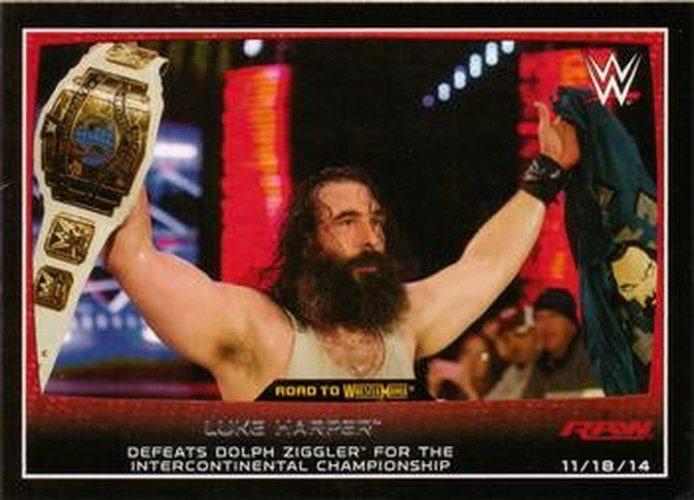 #60 Luke Harper - 2015 Topps WWE Road to Wrestlemania Wrestling