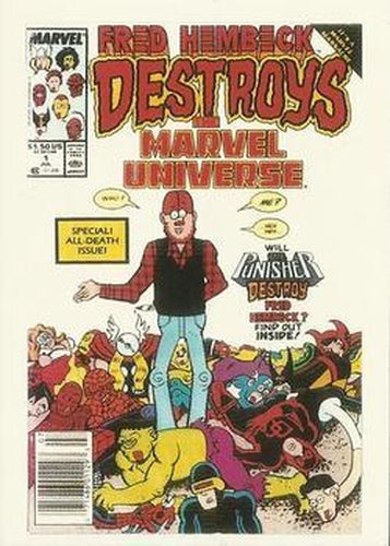 #60 Fred Hembeck Destroys the Marvel Universe - 1991 Comic Images Marvel Comics First Covers II