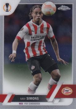 #60 Xavi Simons - PSV Eindhoven - 2022-23 Topps Chrome UEFA Club Competitions Soccer