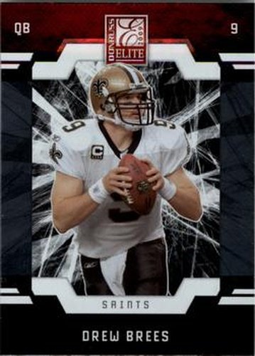 #60 Drew Brees - New Orleans Saints - 2009 Donruss Elite Football