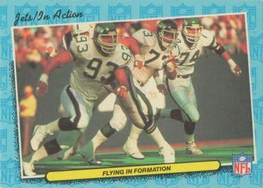 #60 Flying in Formation 1986 schedule - New York Jets - 1986 Fleer Team Action Football