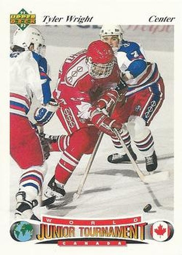 #60 Tyler Wright - Canada - 1991-92 Upper Deck Czech World Juniors Hockey