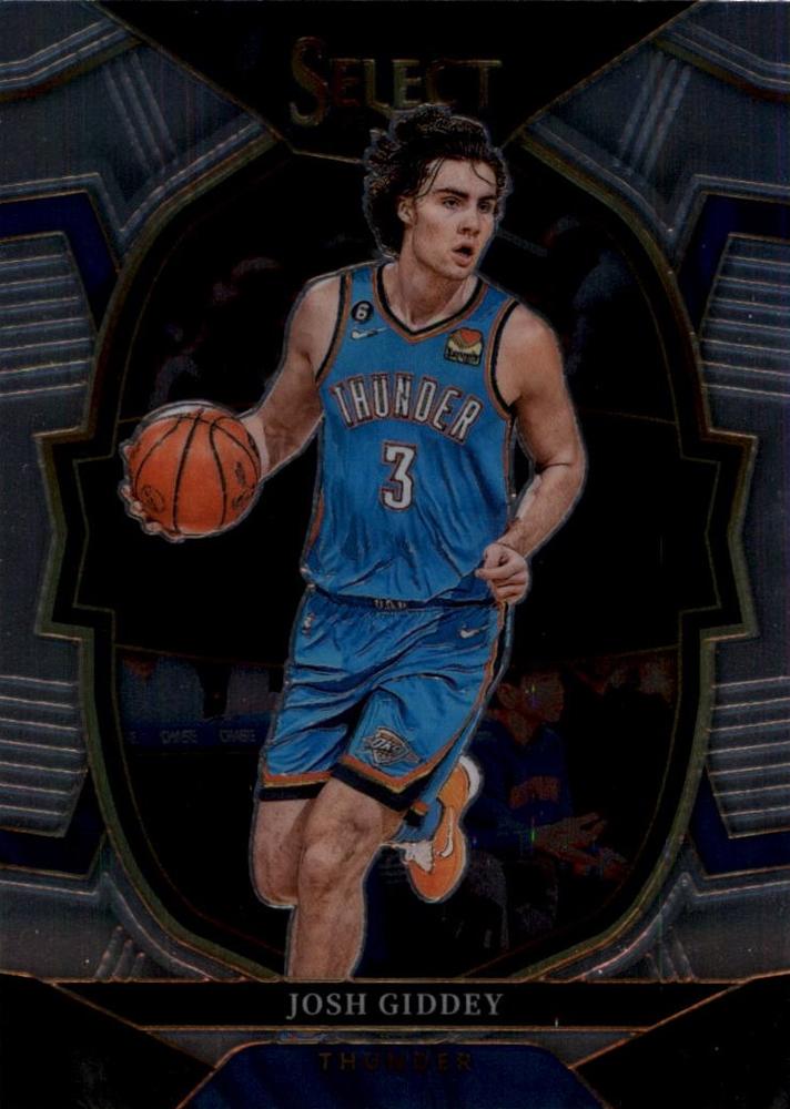 #60 Josh Giddey - Oklahoma City Thunder - 2022-23 Panini Select Basketball