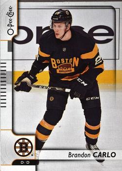 #60 Brandon Carlo - Boston Bruins - 2017-18 O-Pee-Chee Hockey