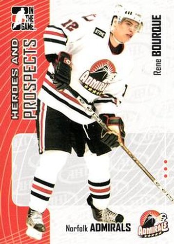 #60 Rene Bourque - Norfolk Admirals - 2005-06 In The Game Heroes and Prospects Hockey