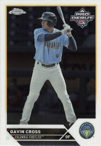#PDC-60 Gavin Cross - Columbia Fireflies - 2023 Topps Pro Debut - Chrome Baseball