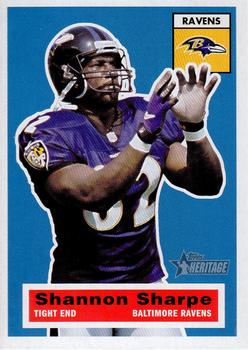 #60 Shannon Sharpe - Baltimore Ravens - 2001 Topps Heritage Football