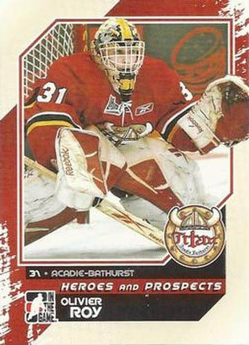 #60 Olivier Roy - Acadie-Bathurst Titan - 2010-11 In The Game Heroes and Prospects Hockey