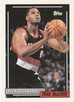 #60 Kevin Duckworth - Portland Trail Blazers - 1992-93 Topps Basketball