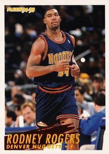#60 Rodney Rogers - Denver Nuggets - 1994-95 Fleer Basketball