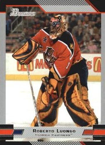 #60 Roberto Luongo - Florida Panthers - 2003-04 Bowman Draft Picks and Prospects Hockey