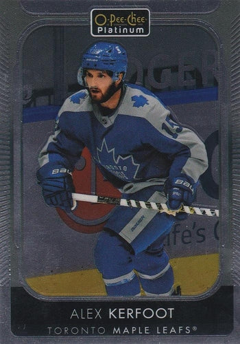 #60 Alex Kerfoot - Toronto Maple Leafs - 2021-22 O-Pee-Chee Platinum Hockey
