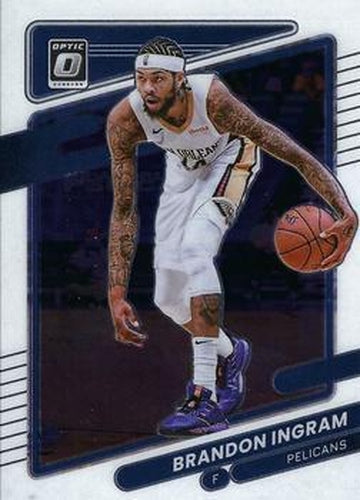 #60 Brandon Ingram - New Orleans Pelicans - 2021-22 Donruss Optic Basketball