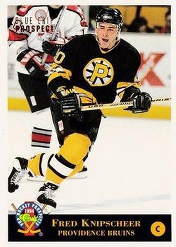 #60 Fred Knipscheer - Providence Bruins - 1994 Classic Pro Hockey Prospects Hockey