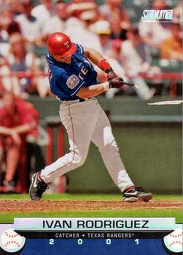 #60 Ivan Rodriguez - Texas Rangers - 2001 Stadium Club Baseball