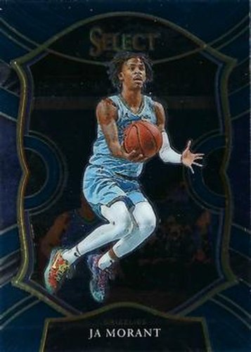 #60 Ja Morant - Memphis Grizzlies - 2020-21 Panini Select - Blue Basketball