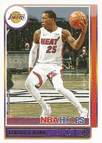 #60 Kendrick Nunn - Los Angeles Lakers - 2021-22 Hoops Winter Basketball