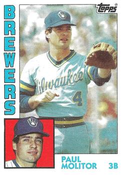 #60 Paul Molitor - Milwaukee Brewers - 1984 Topps Baseball