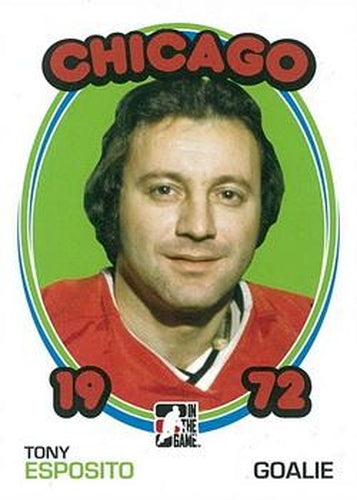#60 Tony Esposito - Chicago Blackhawks - 2009-10 In The Game 1972 The Year In Hockey