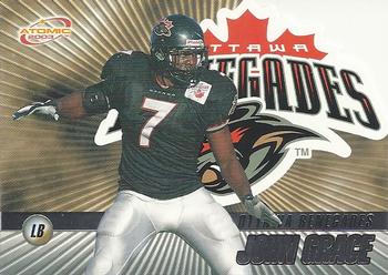 #60 John Grace - Ottawa Renegades - 2003 Pacific Atomic CFL Football