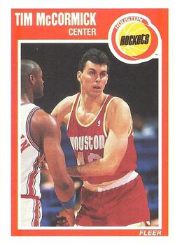 #60 Tim McCormick - Houston Rockets - 1989-90 Fleer Basketball